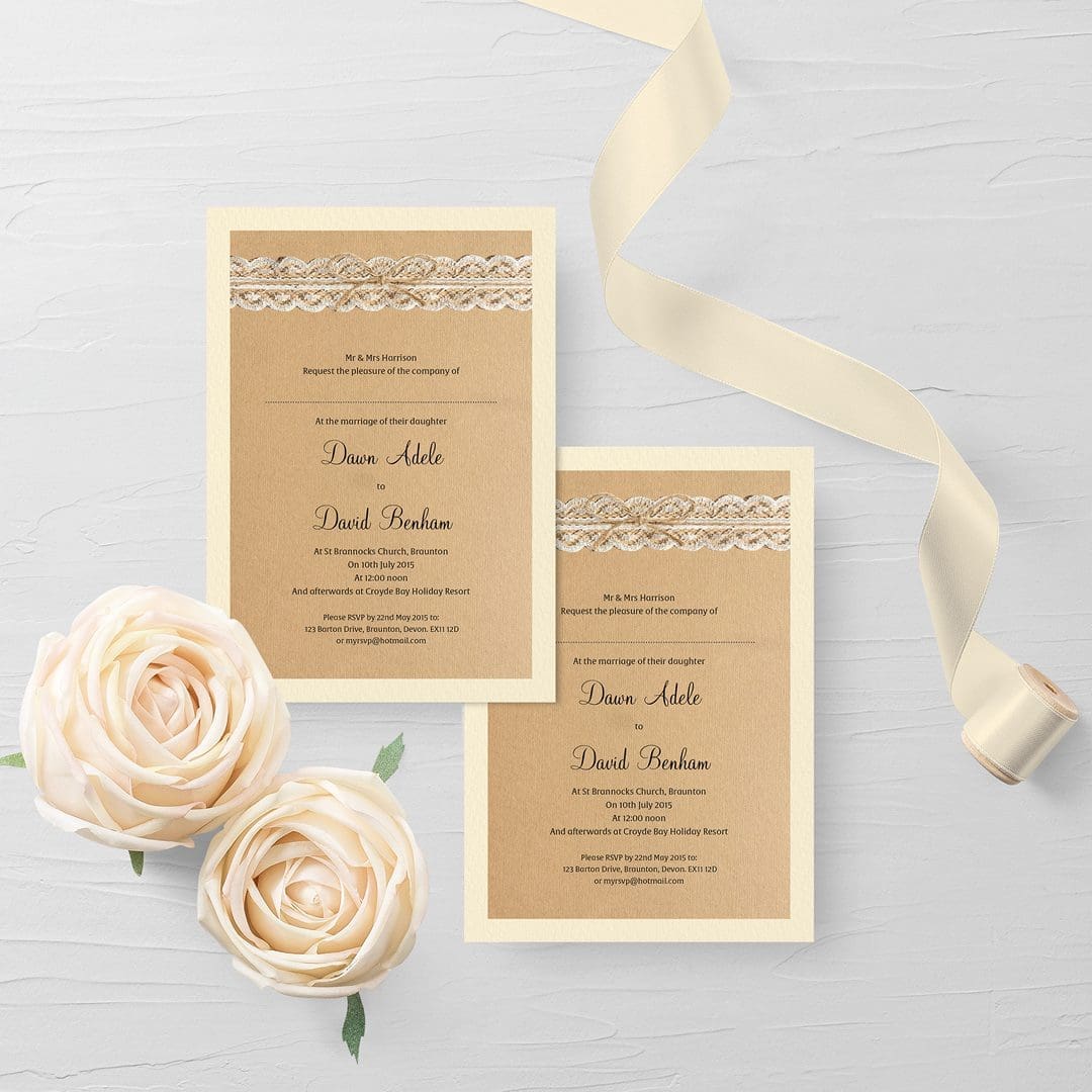 Rustic Wedding Invitation | Wedding Invitations and Stationery