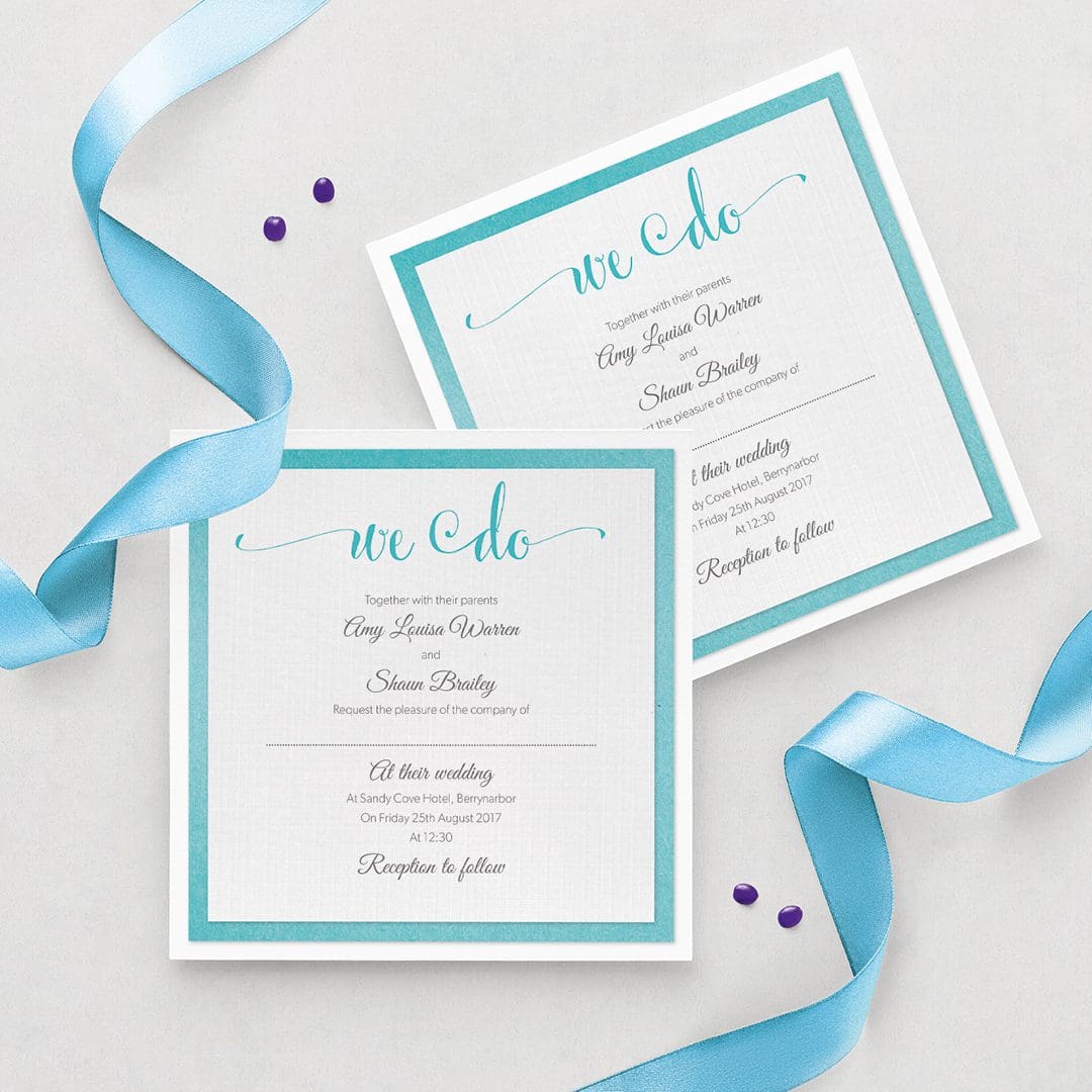 Turquoise Wedding Invitation | Wedding Invitations and Stationery