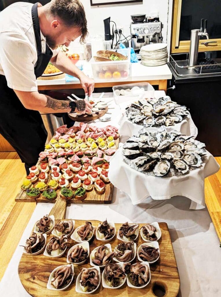 Chef-Marco-Dazzan-Preparing-Various-Menu